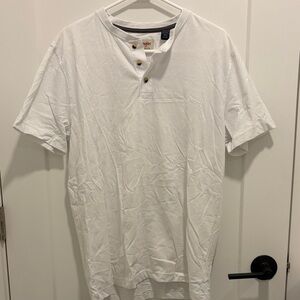 Wrangler Classic White Short Sleeve Henley